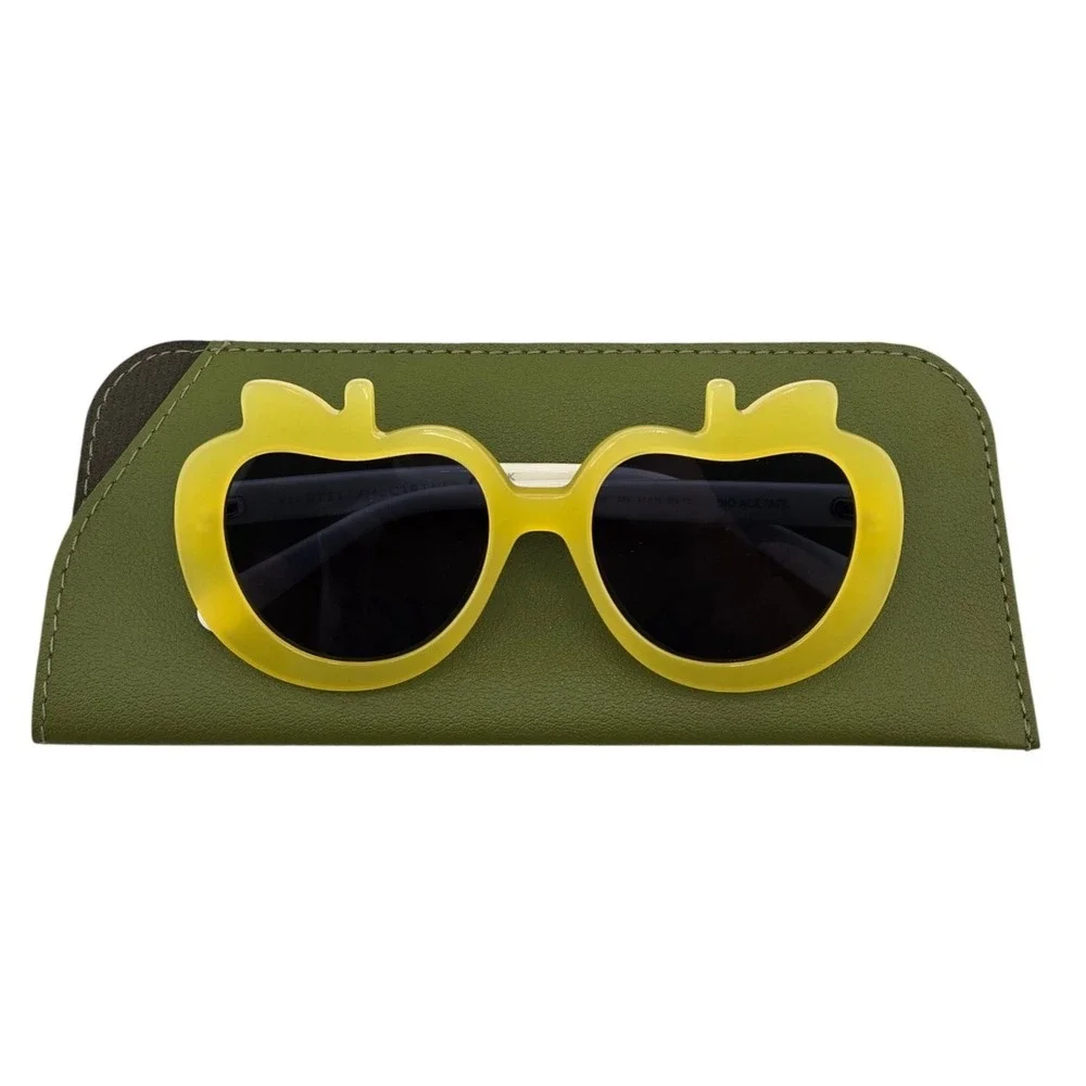 Stella McCartney Kids Apple Sunglasses Yellow White SC4062IK 4739V Bio Acetate